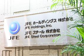 JFE Holdings signboard and logo
